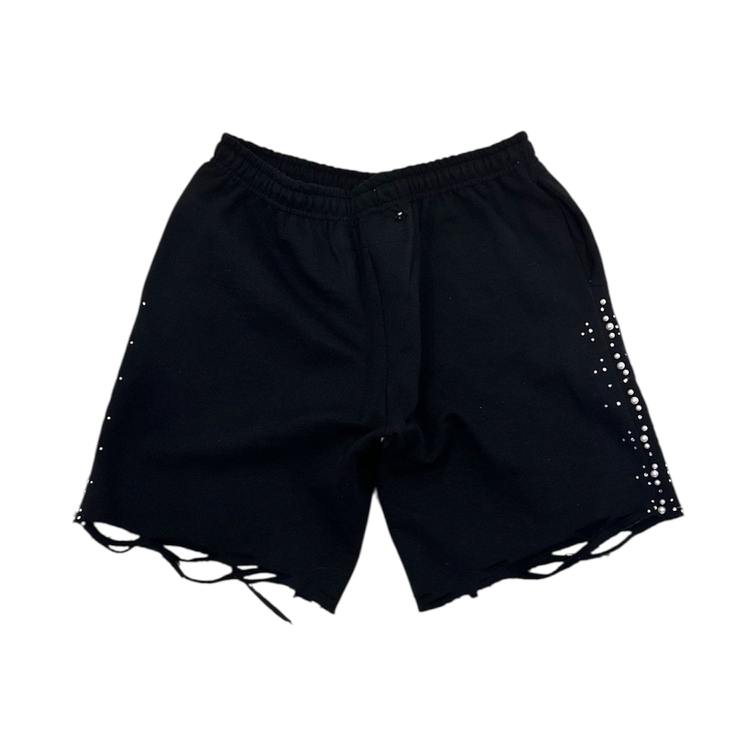 RELAXED-FIT PEARL EMBELLISHED SHORTS